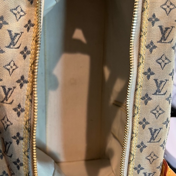 LOUIS VUITTON Blue Monogram Mini Marie Mini Lin Boston Bag - Picture 8 of 14
